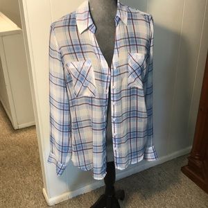 Express button down long sleeve shirt women’s size medium